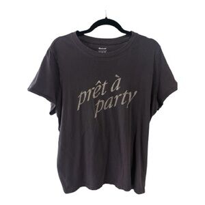Madewell Charcoal Relaxed Tee